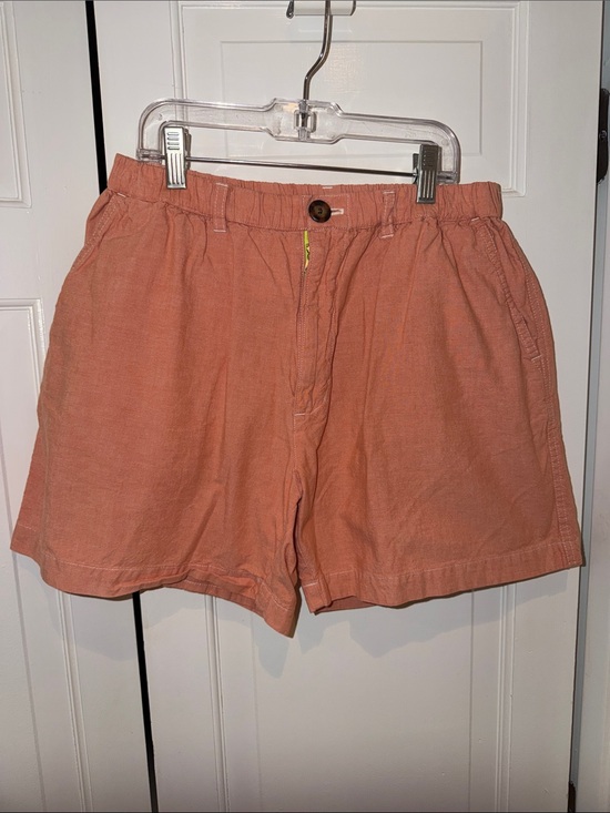 chubbies Pants - chubbies Peachy Coral Elastic Waist Shorts
